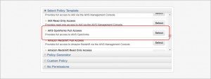 Select the AWS OpsWorks Full Access Policy