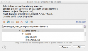 Select File or Directory to Import