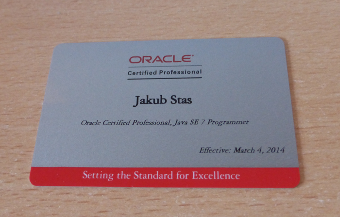 Oracle card
