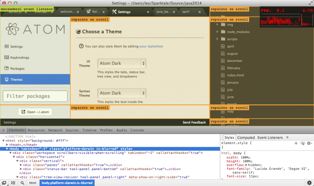 Yes we can! (and the JavaScript console too)