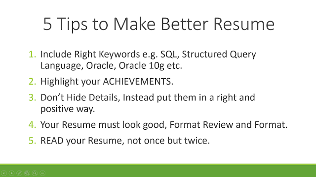 5 Tips to Make your Resume Better