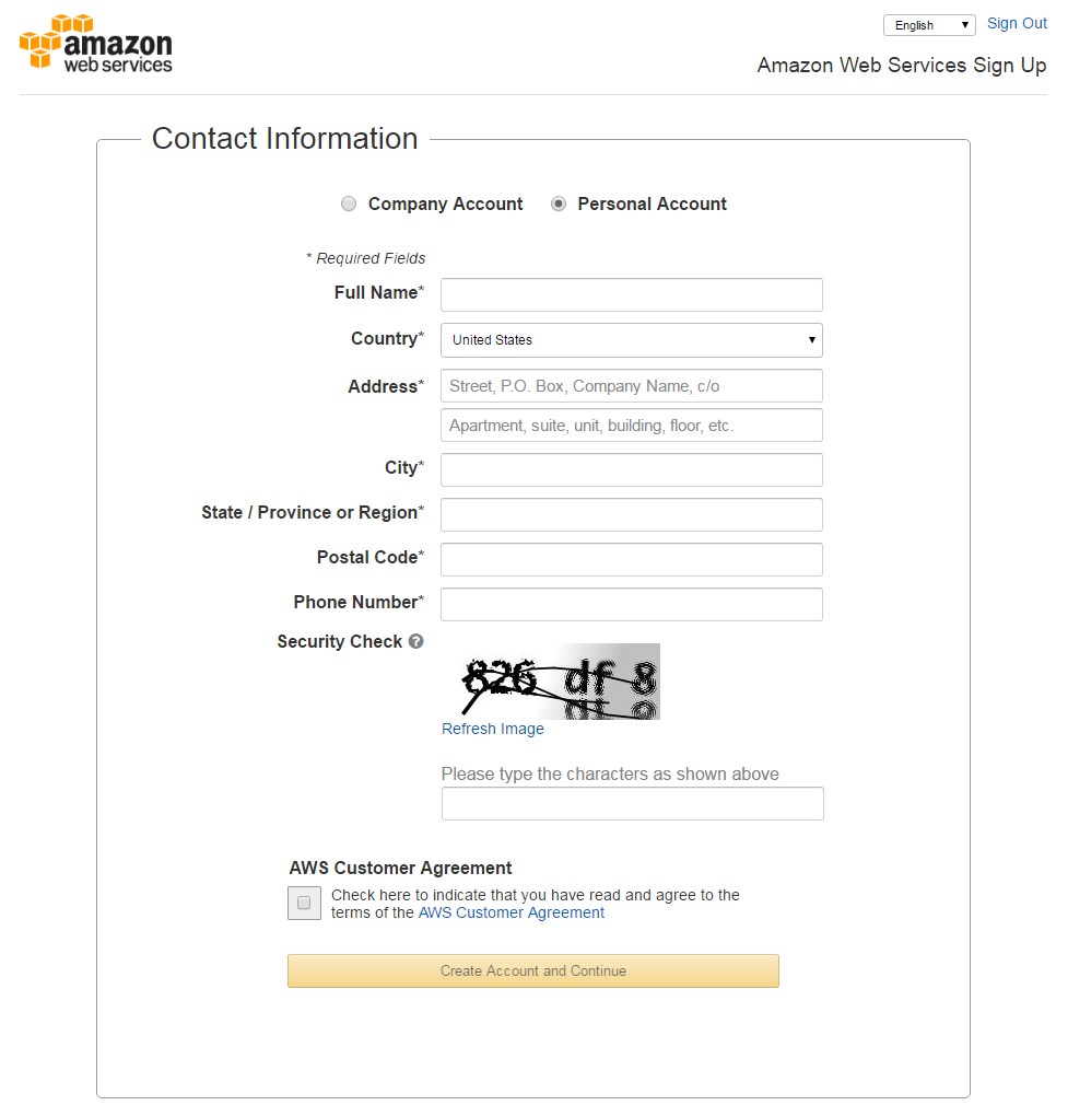 Amazon S3 contact info