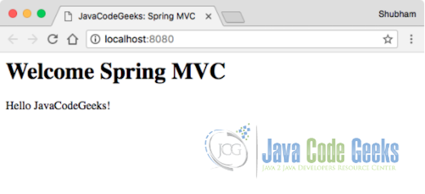 Running Spring MVC Application