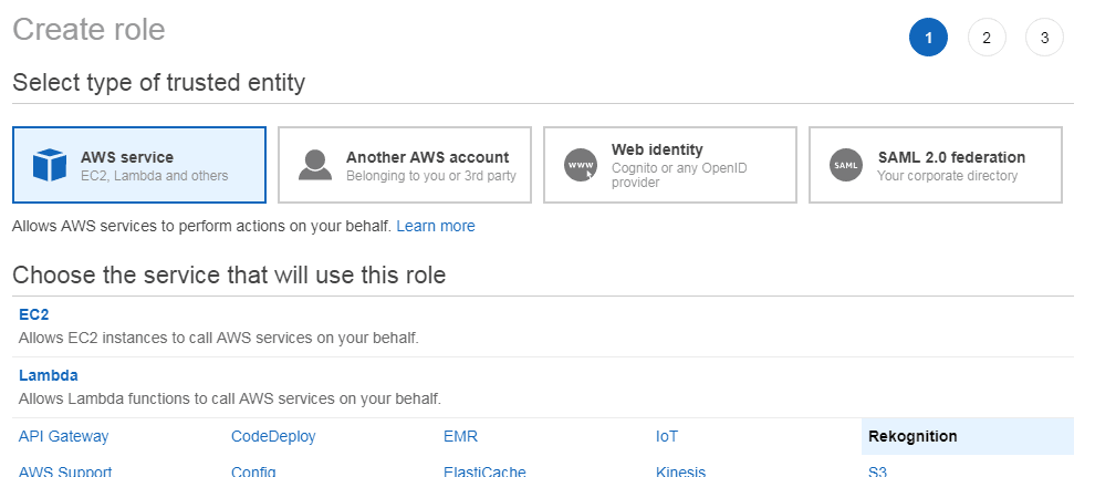 Amazon AWS Rekognition