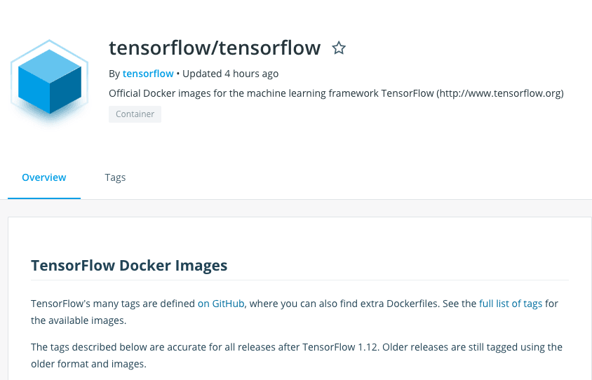 Tensorflow Machine