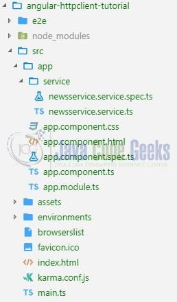 Angular Http Client Module - Application Structure