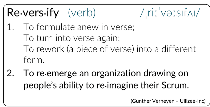Re-imagine your Scrum