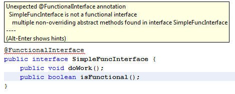 Functional Interface Error