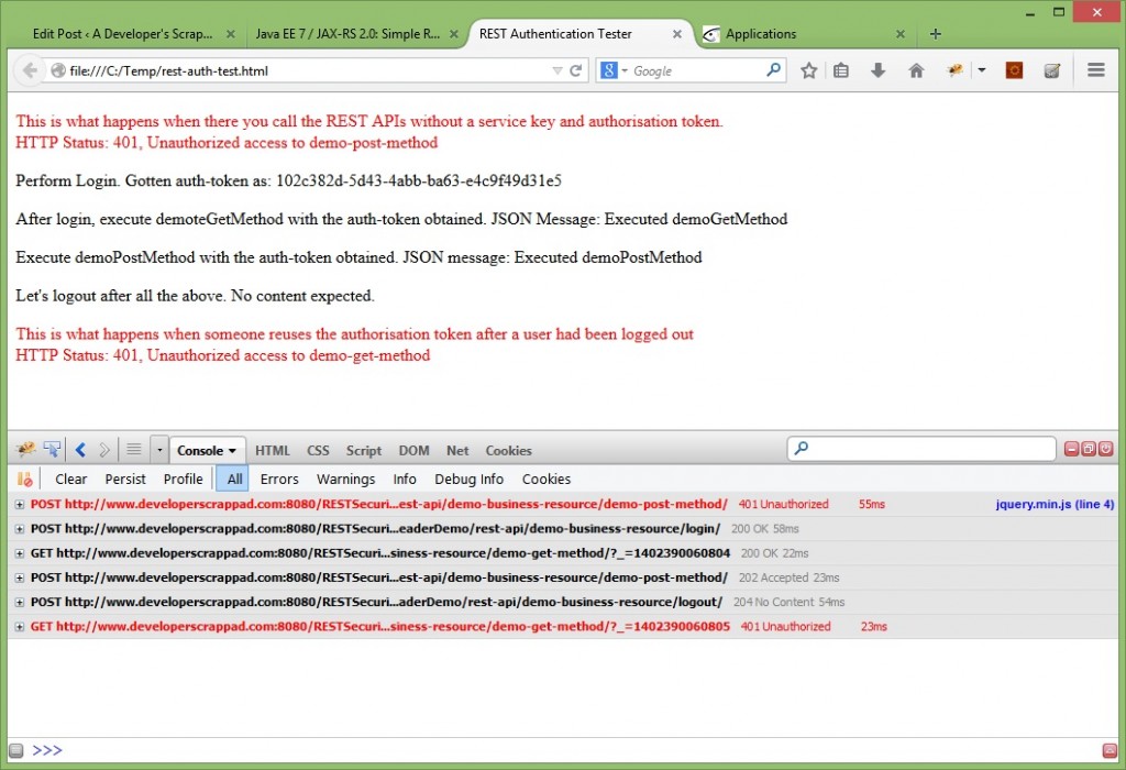 Java EE 7 / JAX-RS 2.0: Simple REST API Authentication & Authorization ...
