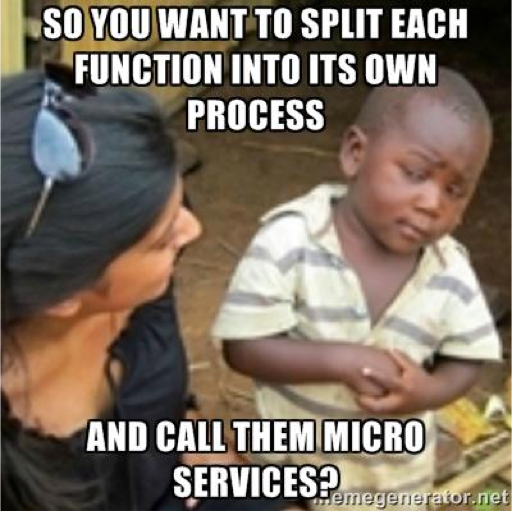 What does it mean to use microservices in web development?
