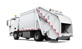 Garbage Truck Isolated