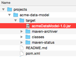 Choose external data model file.