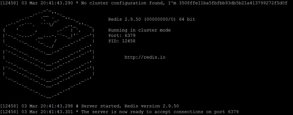 Picture 3. Redis master2 node is running in cluster mode.
