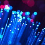 Blue and red fibre optical cables