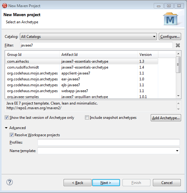 Project Explorer. Airhack. 'Reimport all Maven Projects' button image.