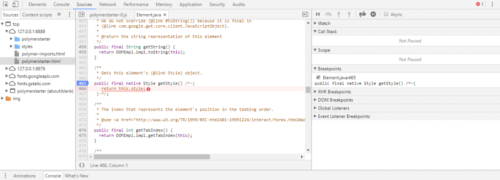 Quick Tip: Debugging a GWT application using Chrome Dev tools - Java ...
