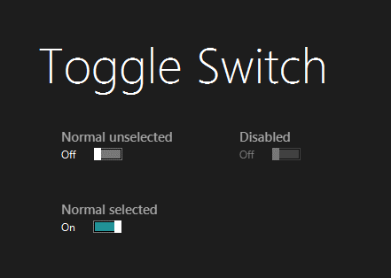 Toggle Switch OLD JMetro dark style