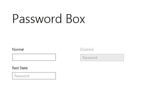 Password Box – JMetro OLD Light Theme