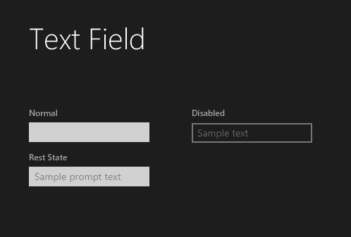 TextField – JMetro NEW dark theme