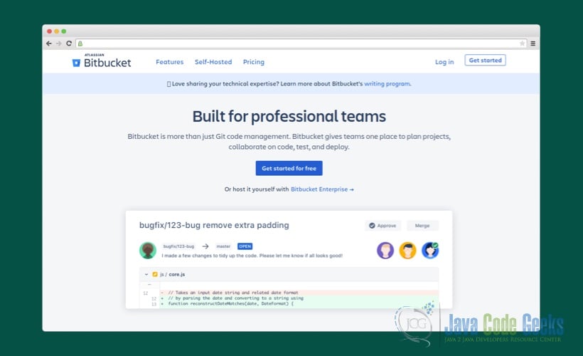 main hostings for IT projects - BitBucket