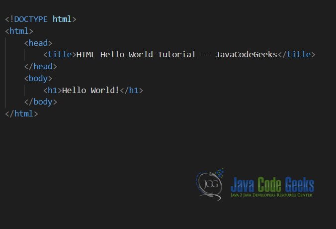 HTML Hello World - Page Structure