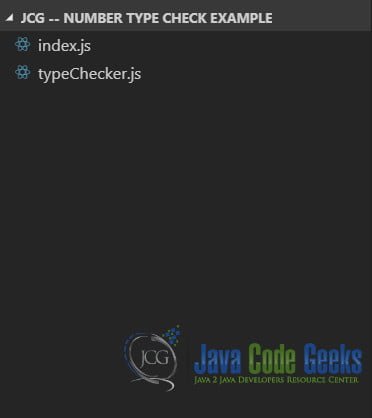 JavaScript Check if Variable is a Number - Project Structure