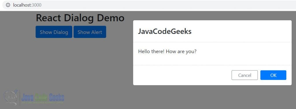 React UI Components - Dialog Demo