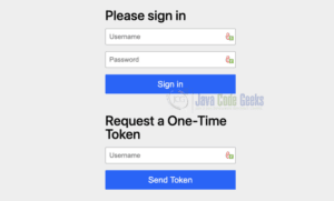 Spring Security One-Time Token Login Example - Java Code Geeks