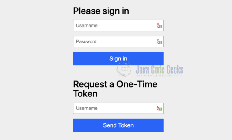 Spring Security One-Time Token Login Example - Java Code Geeks