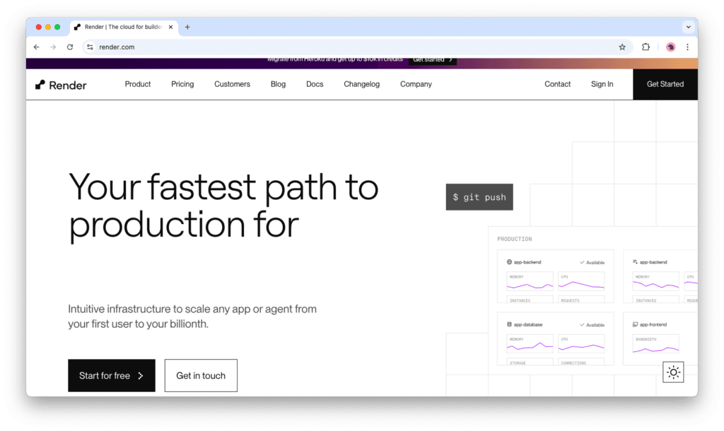 render hompage - heroku alternative for app deployment 2026