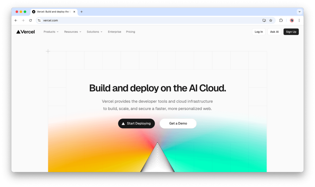 Vercel homepage - heroku alternative for depolyment