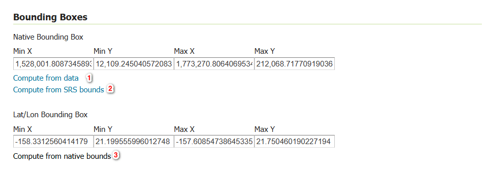 Calculating a bounding boxes of a layer.