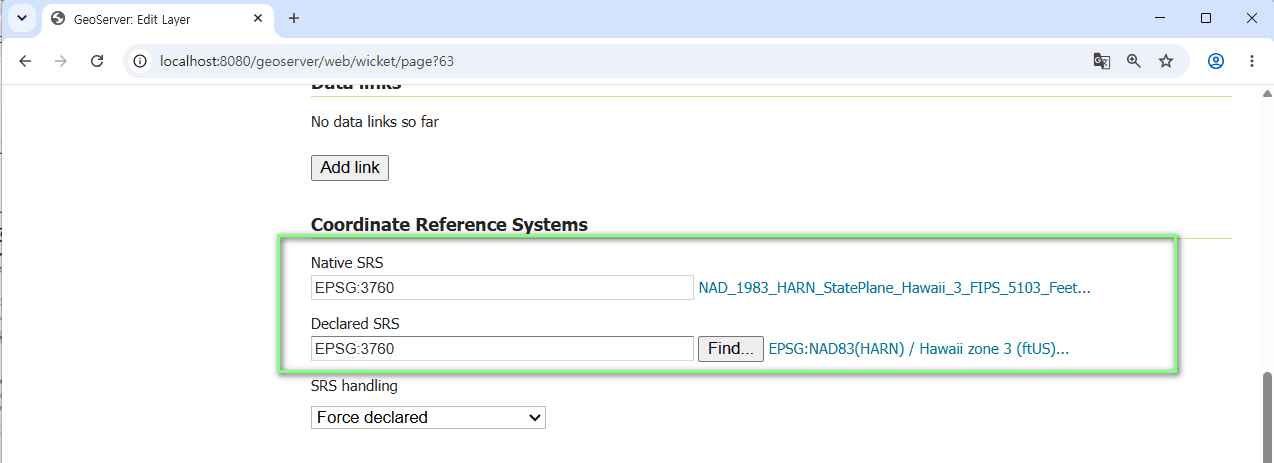 Set a coordinate reference system or Find it manually