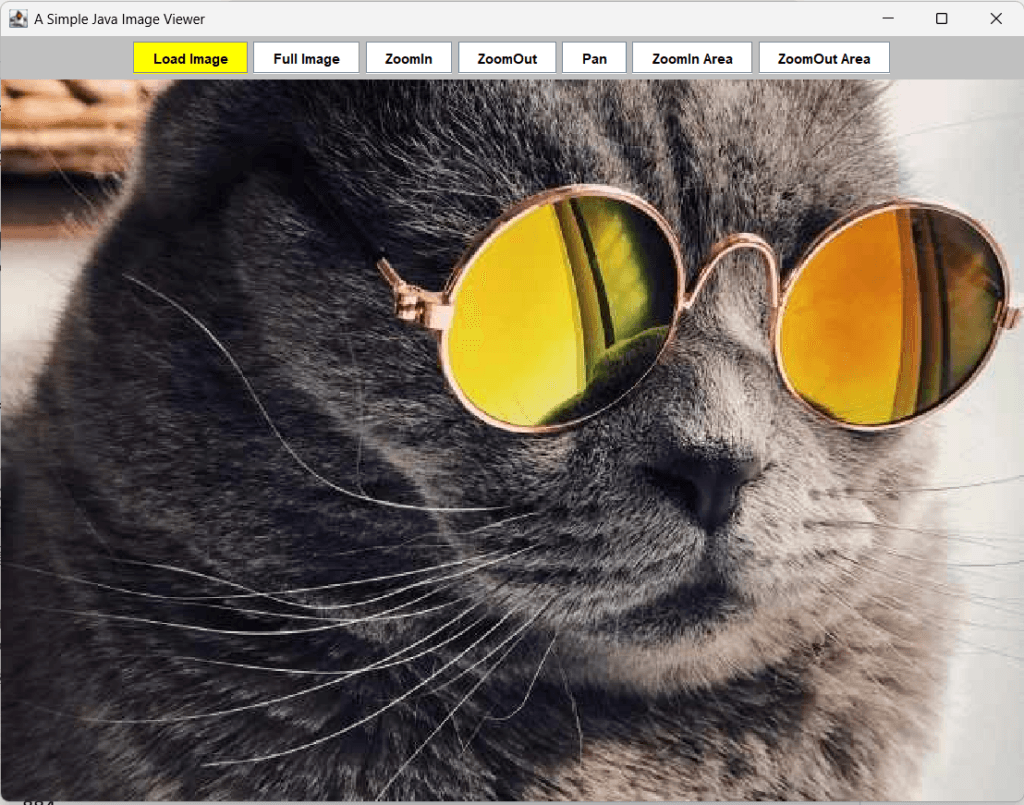 Cat Image with maximum value of the ratio